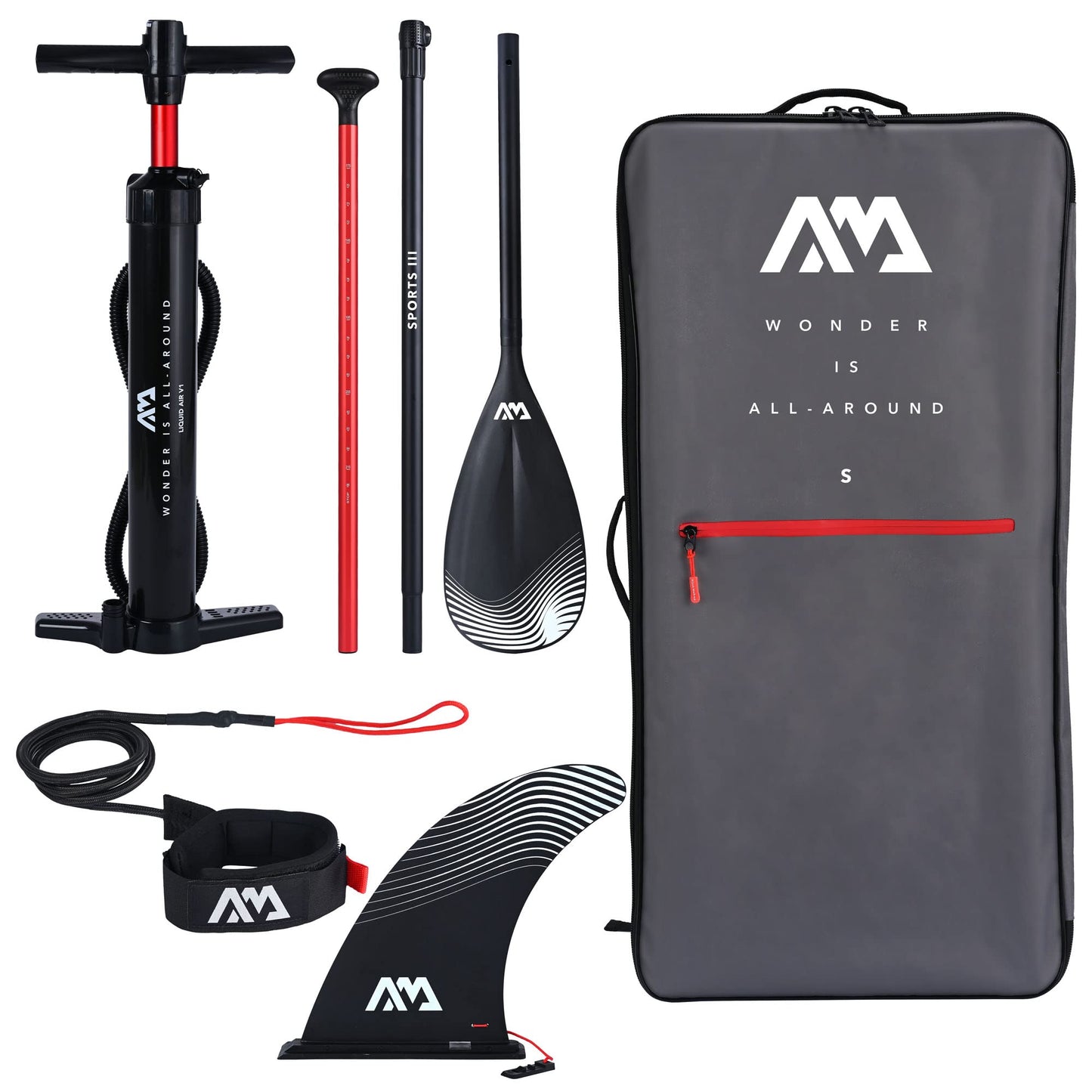 Aqua Marina Vapor Aufblasbares Stand Up Paddle Board (iSUP) Paket, 315 cm Länge