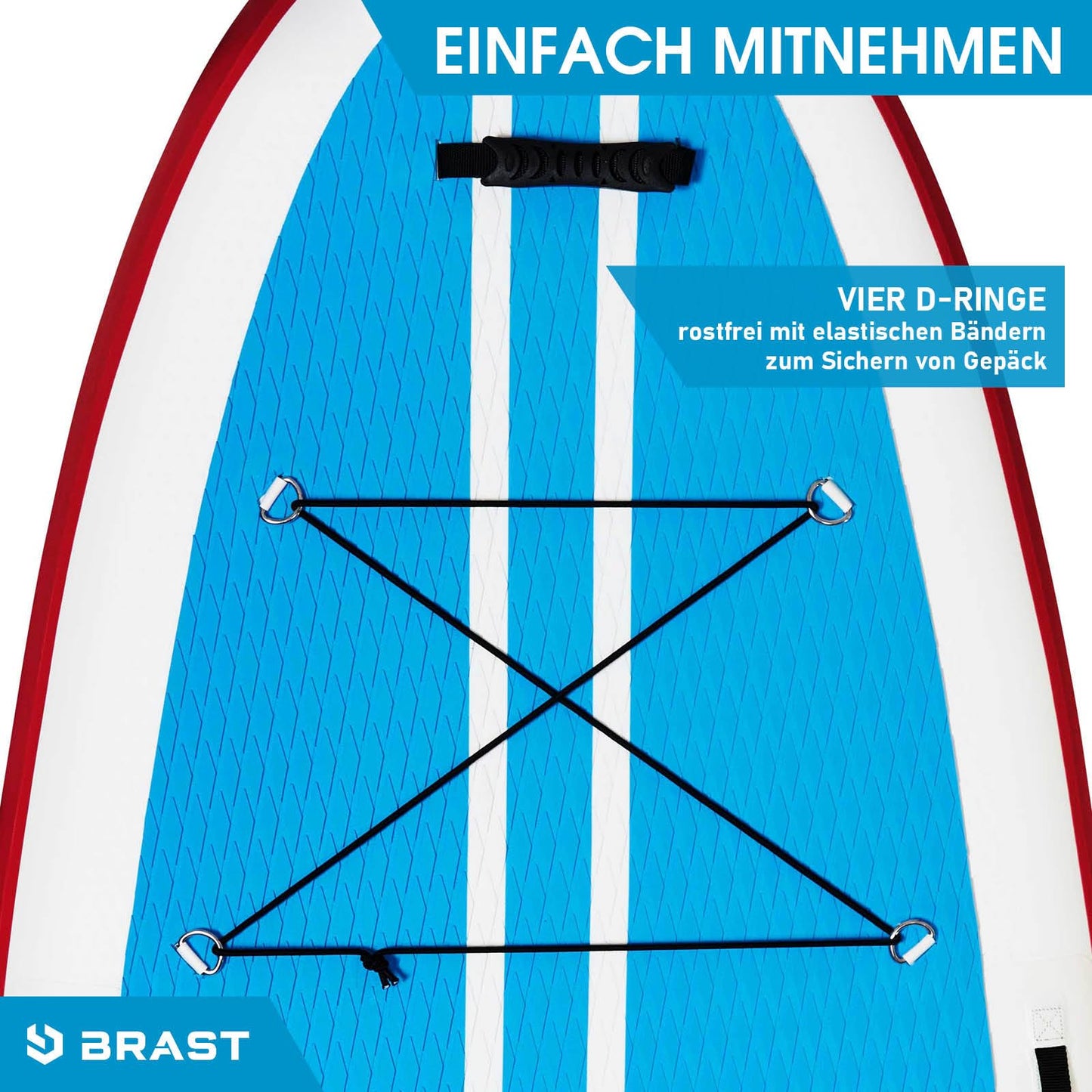 BRAST® SUP Board Family XXL 370x87x15 cm | bis 210 kg | 7 Designs | inkl. 2 Kajak-Sitze, 2 Paddel, Pumpe, Fußschlaufen, Rucksack – Modell Turtle