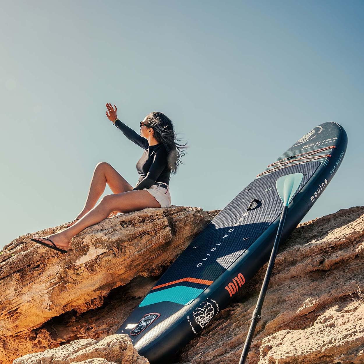 Movino Garda Allround 10’10" SUP Stand Up Paddling Board Set Aufblasbares Stand Up Paddle Board Leicht Standuppaddelboard Sup Boards Und Zubehör Wasser Sport 330 cm