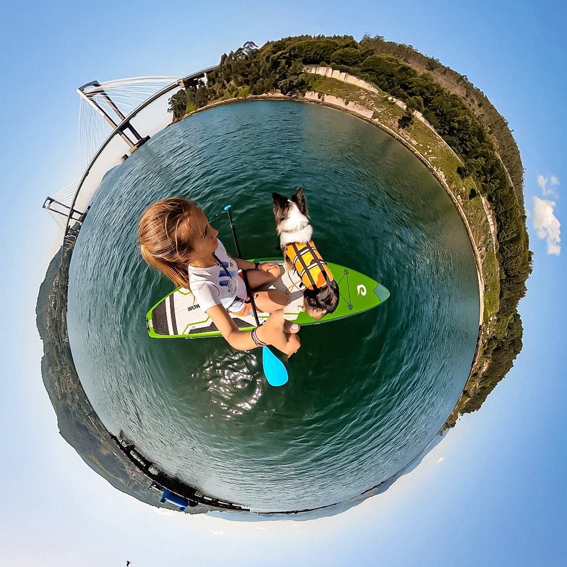 WOWSEA Flyfish F2 Aufblasbares Paddle Board, Langlebiges und Stabiles Touren Paddelboard mit Zubehör-Kit, Erkunden SUP Board für Gleiten, Gute Wahl für Aquatische Lehre und Rennen