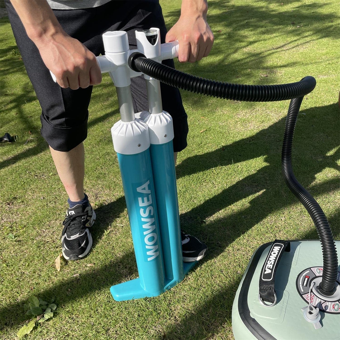 WOWSEA Poseidon P3 Aufblasbares Paddle Board, Langlebiges und Stabiles Touren Paddelboard, Reisen & Freizeit SUP Board mit iSUP Zubehör, Gute Wahl für Aquatische Lehre und Erholung