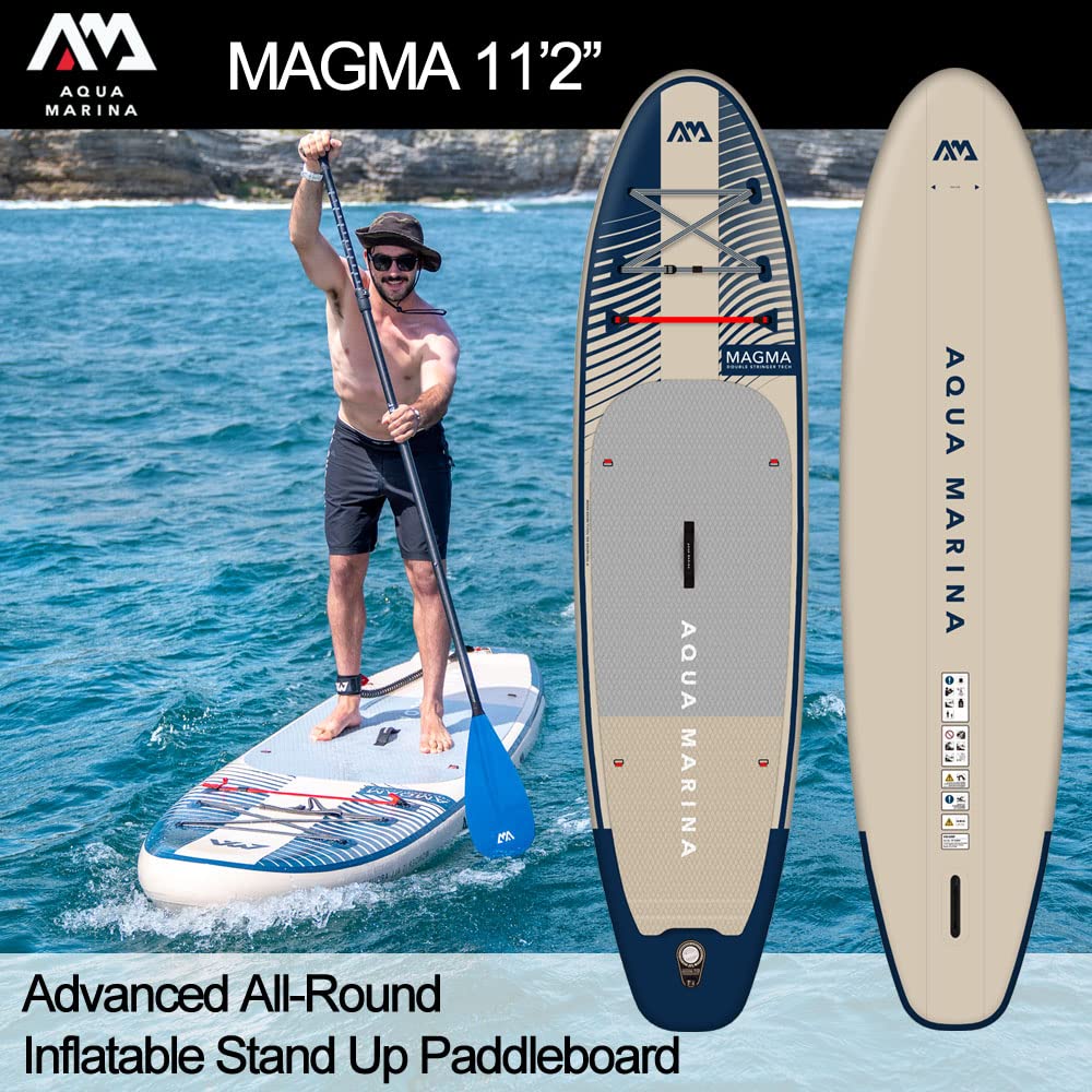 Aqua Marina Magma Aufblasbares Stand-Up-Paddle-Board (iSUP), 340 cm Länge