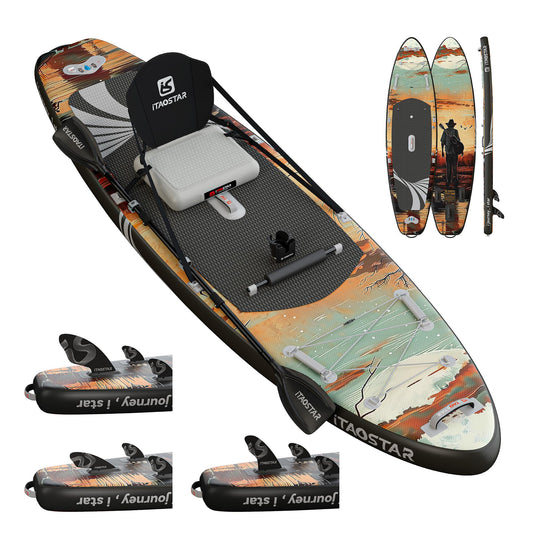 iTAOSTAR N01B 35“ Extra Wide Paddle Board für bessere Balance, Stand Up Inflatable Paddle Board mit Premium SUP Zubehör, Blow Up Paddle Boards für Erwachsene Aller Könnensstufen